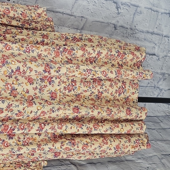 Umgee Floral Mini Dress‎ - Cream and Pink Small - Picture 3 of 7